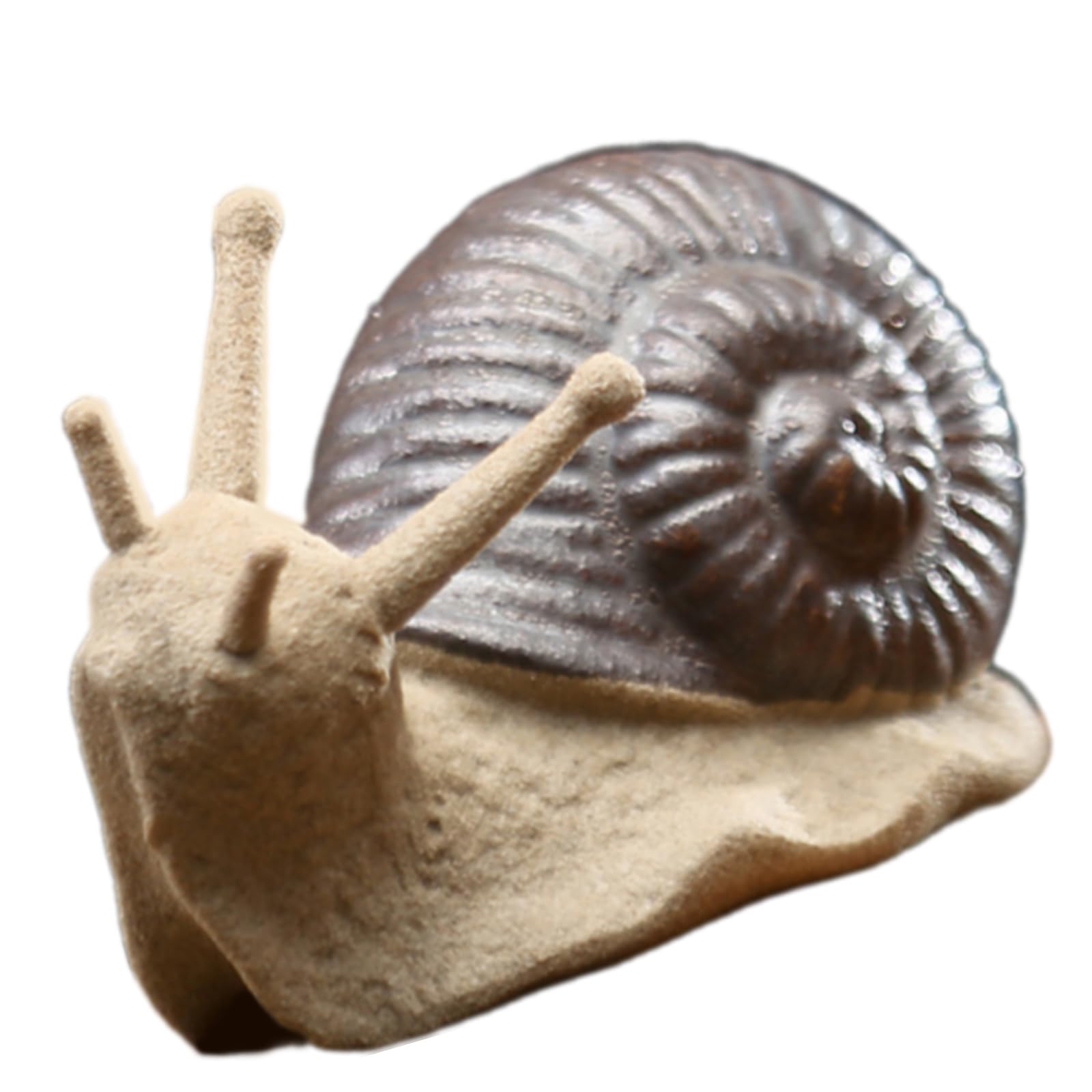 Rafgaldex Snail Head Sideways Garden Snail Ornament Decors Coarse Pottery Snail Statue Sculpture Animal Figurine For Landscape Bonsais Decorations Garden Landscape Figurine