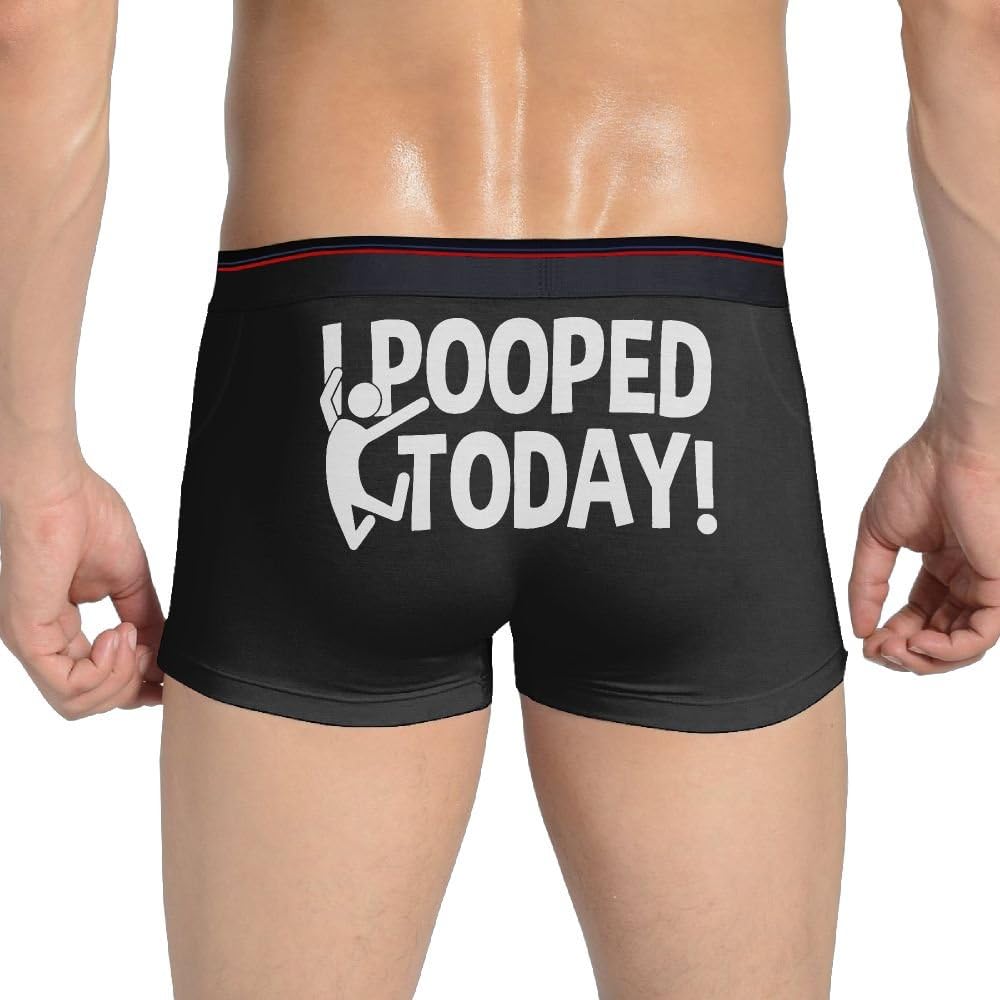 Men'sI Pooped Today Hipsters Panty Hipsters Panties Hipster Lingerie Black XL