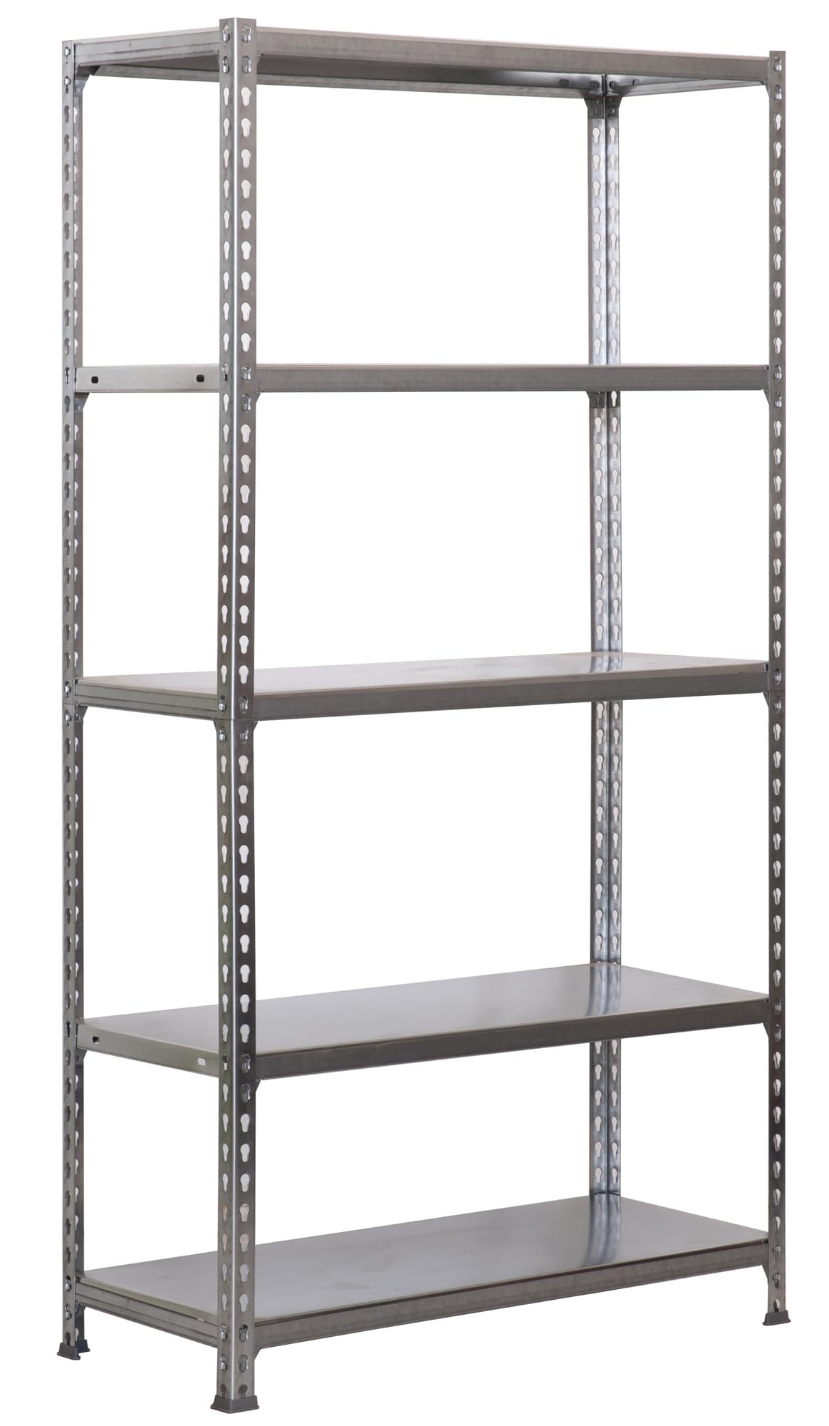 Simon Rack Estantería Metálica, 180x90x40 cm, 5 Alturas, Bandeja Metal, 70 kg de Punto Flexión, Estanterías Almacenaje, Galvanizado - Ecoclick