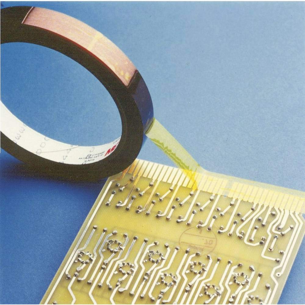 3M ET9212X33 Ruban isolant jaune, transparent (L x l) 3 x 12 mm, 1 pièce.