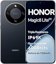 HONOR Magic8 Lite Smartphone 5G, AMOLED Display 6.79 Inches, 8+256GB, Triple Resistance IP68/IP69K, 7500mAh Battery, 108MP Camera with OIS, Dual SIM, NFC