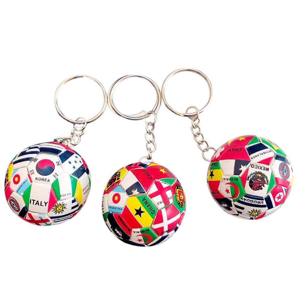 hefeilzmy Sports Ball Key Chain Football Match World Cup Team Keychains