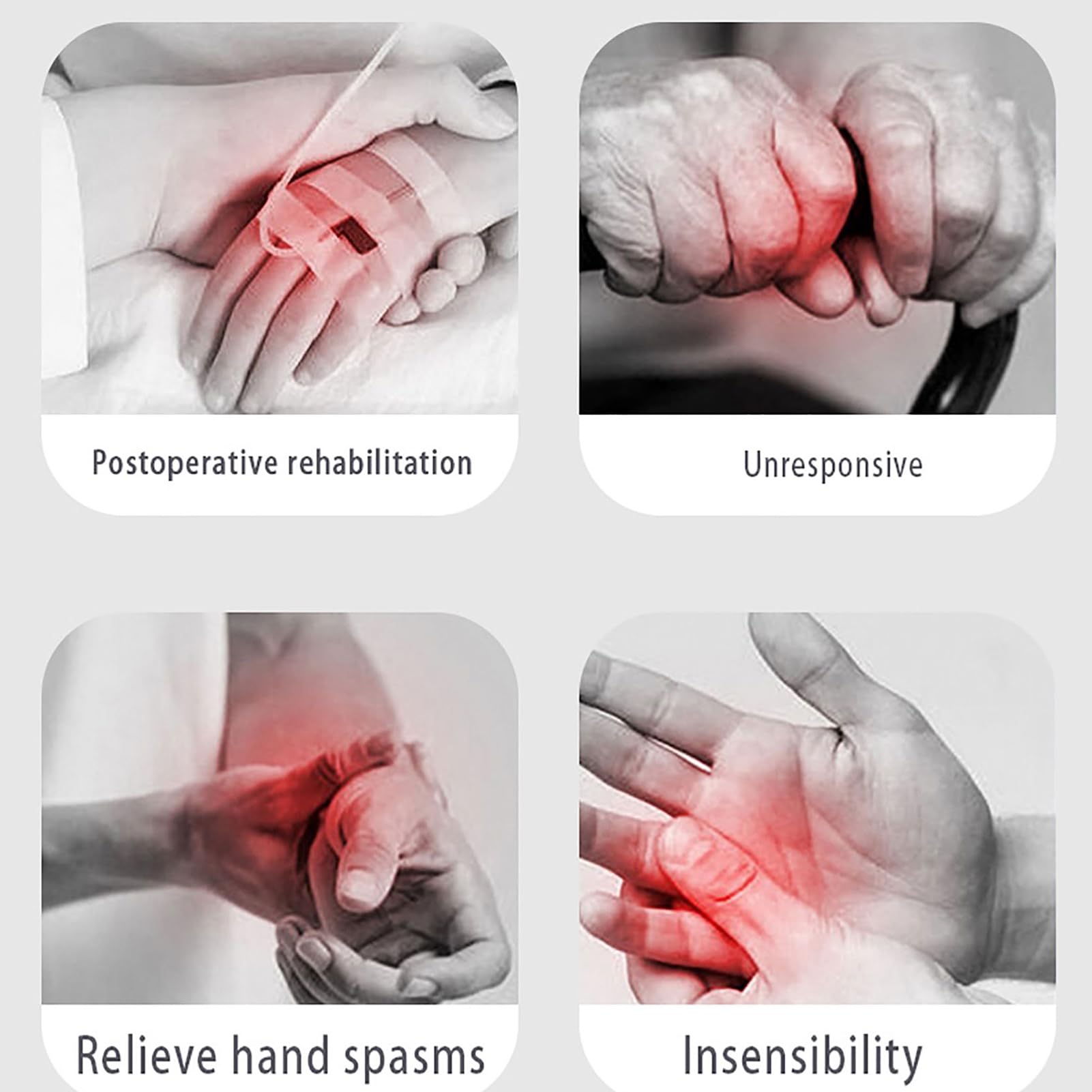 JingNian Guante RobóTico para RehabilitacióN De Accidentes Cerebrovasculares, Guante RobóTico para La RecuperacióN De Disfunciones Manuales para Personas Necesitadas(Size:L,Color:Mano Izquierda)