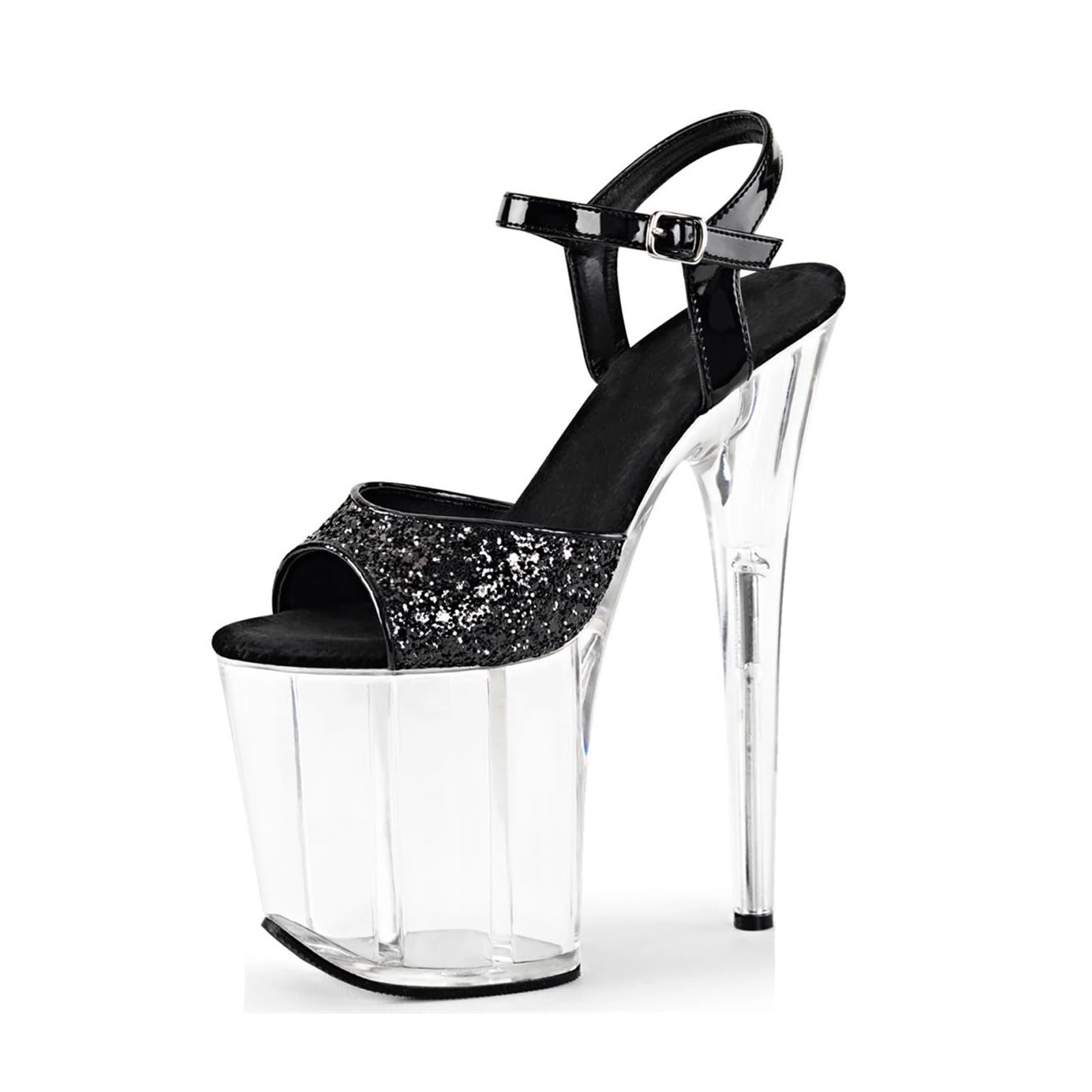 Talons pour la pole dance de boîte de nuit avec plateforme transparente