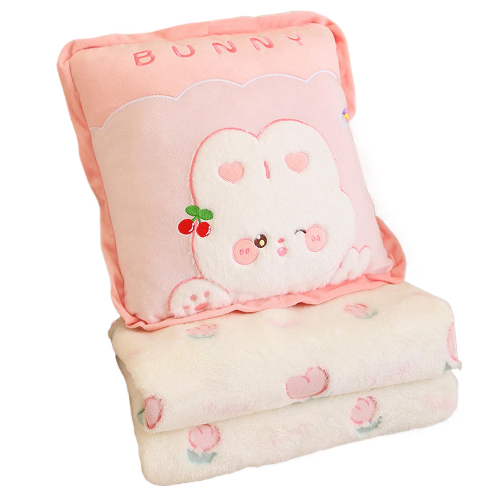 Tsophreniq Pillow Blanket Multiple Use for Students and Professional Seeking Warmth and Convenience Soft Fleece Comfort