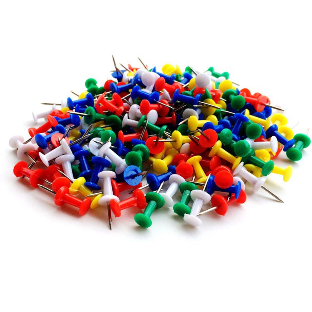 U-K Colorful 47On Plastic Thumbtack, Acrylic