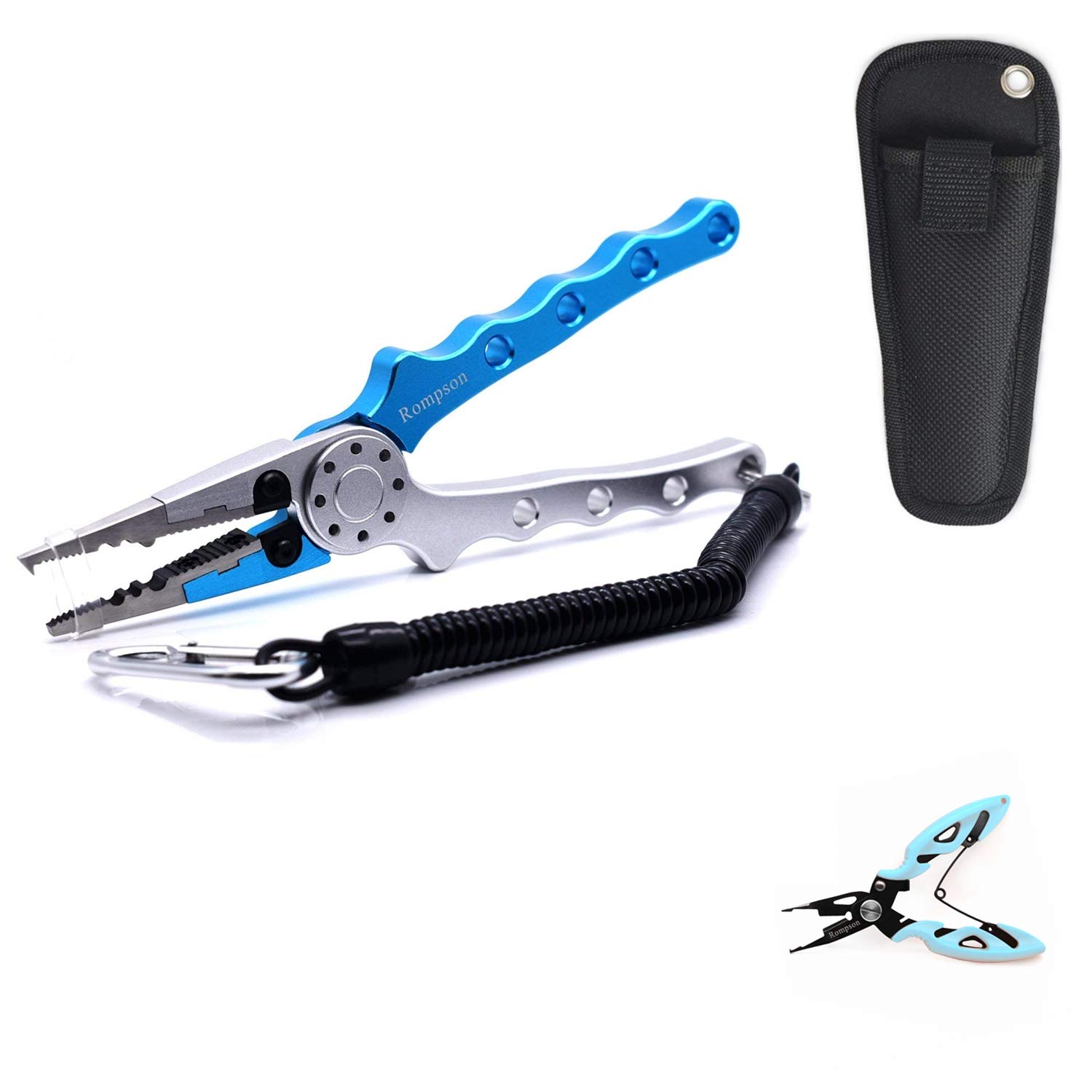 X1 Aluminum Fishing Pliers Braid Line Cutters Split Ring Pliers Hook Remover Fishing Gear