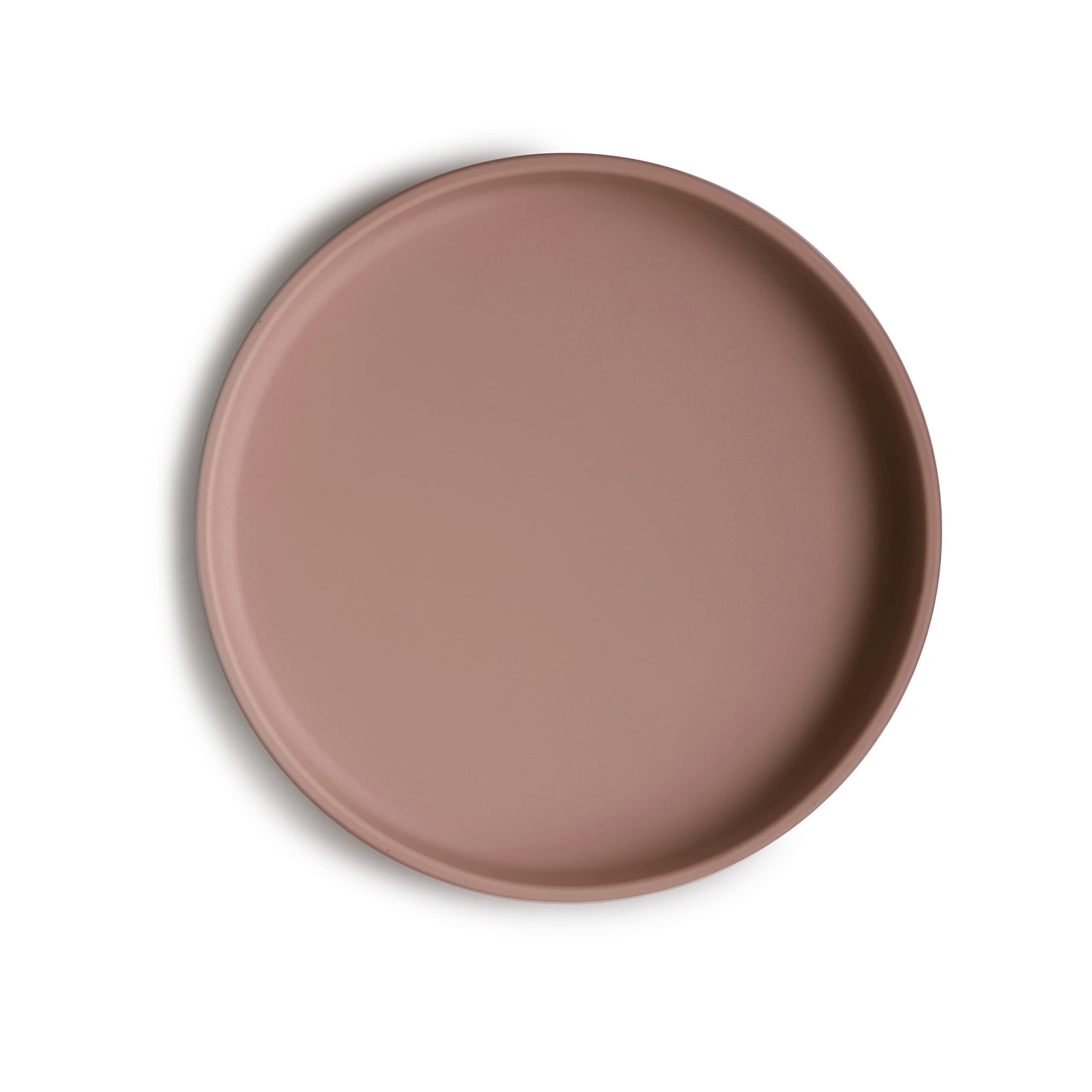 Mushie Classic Silicone Non-Slip Suction Plate for Babies & Toddlers | Food Grade Silicone | Dishwasher & Microwave Safe (Cloudy Mauve) โ image 1