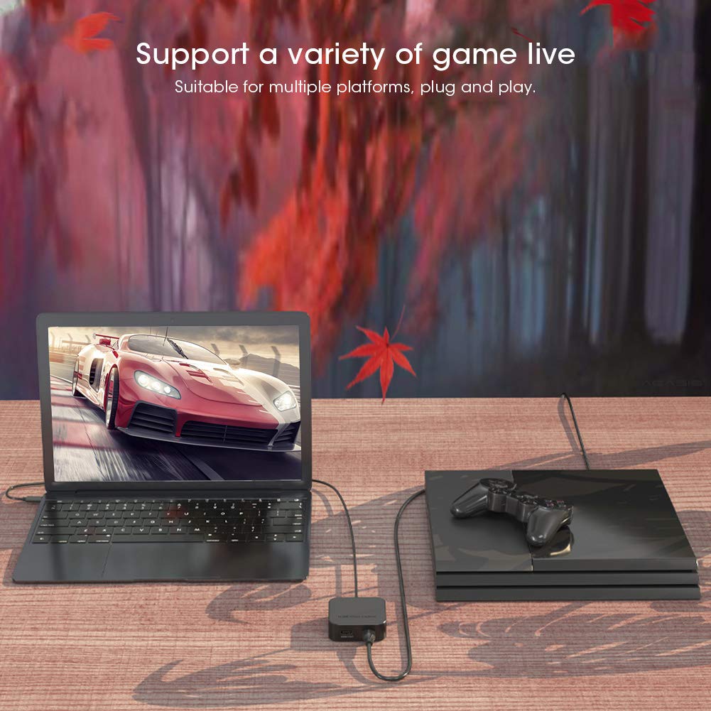 Caja de Captura de Vídeo de Alta Definición 1080P USB3.0 para Transmisión en de Juegos Grabación HD Carcasa de ABS