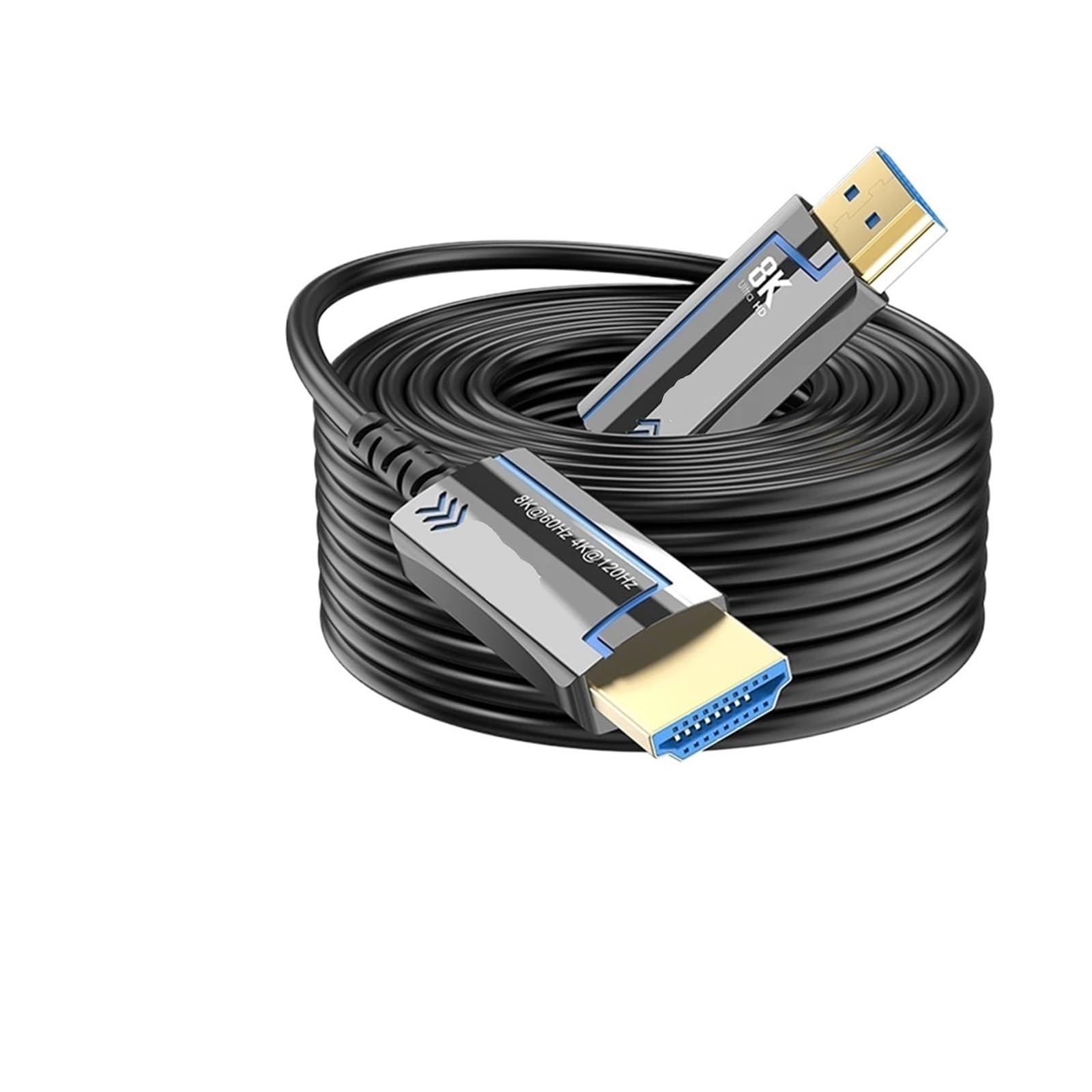 Câble HDMI 2.1 À Fiber Optique 8K @ 60Hz 4K 120Hz, Dynamique 48Gbps HDR/eARC/HDCP For TV HD PS5 Ordinateur De Vitesse Blu-ray(8K 2.1 HDMI Cable,3m)