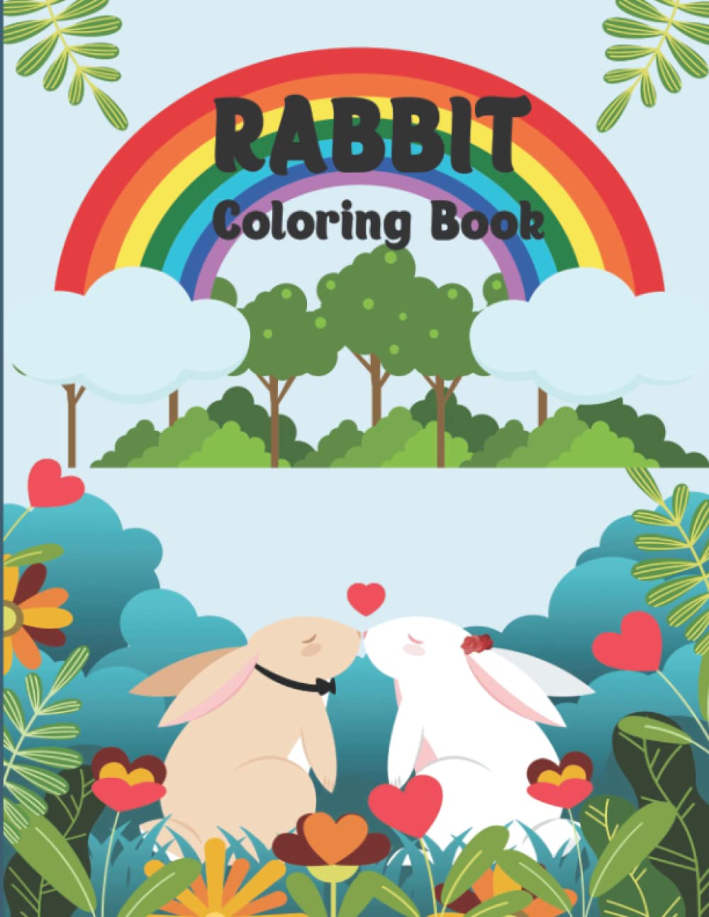 RABBIT Coloring Book: Cute Baby Animals Coloring Book Gifts for Men and Women