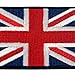 Británico Bandera del Reino Unido Inglaterra Emblema Gran Bretaña Parche Bordado de...
