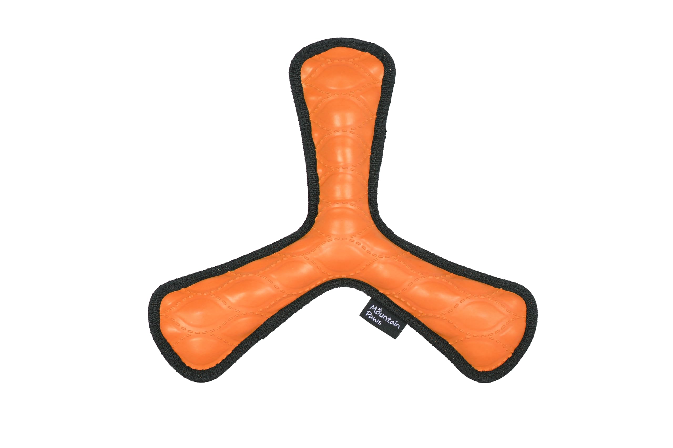 Mountain Paws Rubber Dog Throw Toy, Orange