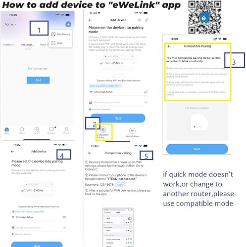Miniatura 4 de MHCOZY eWeLink - Interruptor inteligente de 16 A con monitoreo de temperatura y humedad, controlador de termostato WiFi compatible con Alexa Google
