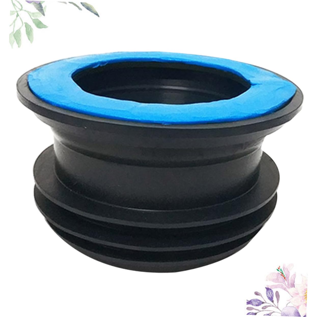 Tofficu 2 Stück Wc Dichtung Wc Ring Abdeckungen Wc Dichtung Wc Flanschring Dichtring Blau Gummi