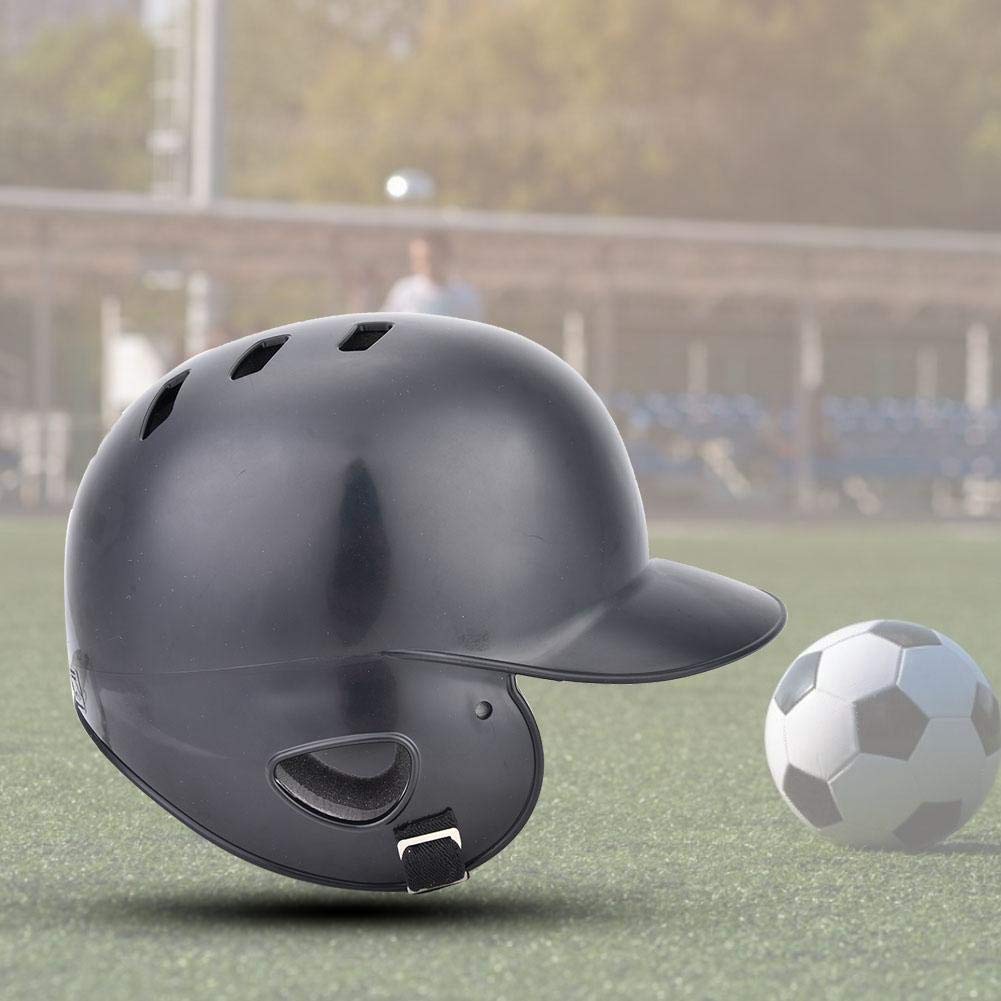 【𝐍𝐞𝒘 𝐘𝐞𝐚𝐫 𝐃𝐞𝐚𝐥𝐬】 Luftloch am oberen Wimperhelm, Sport-Baseball-Wimperhelm-Schutzausrüstung mit Bügel für Erwachsenen Kind-Jugendlichen(schwarz)