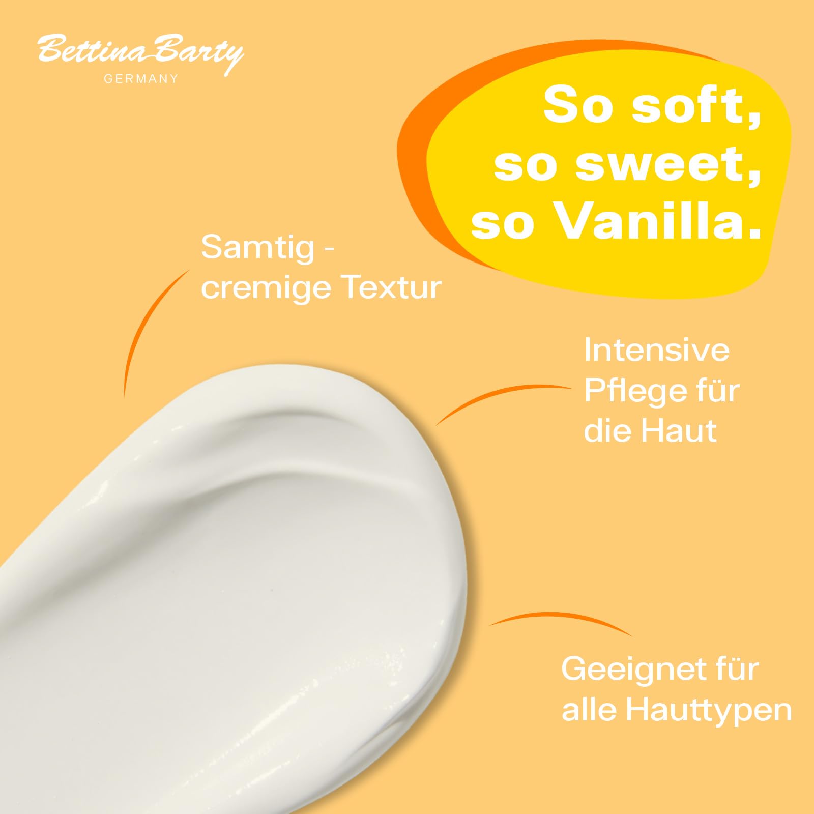 Bettina Barty Vanilla Hand & Body Lotion 12 x 500 ml – Feuchtigkeitspflege mit Vanilleduft für Haut & Hände – Für trockene Haut – Mit schnell einziehender Formel