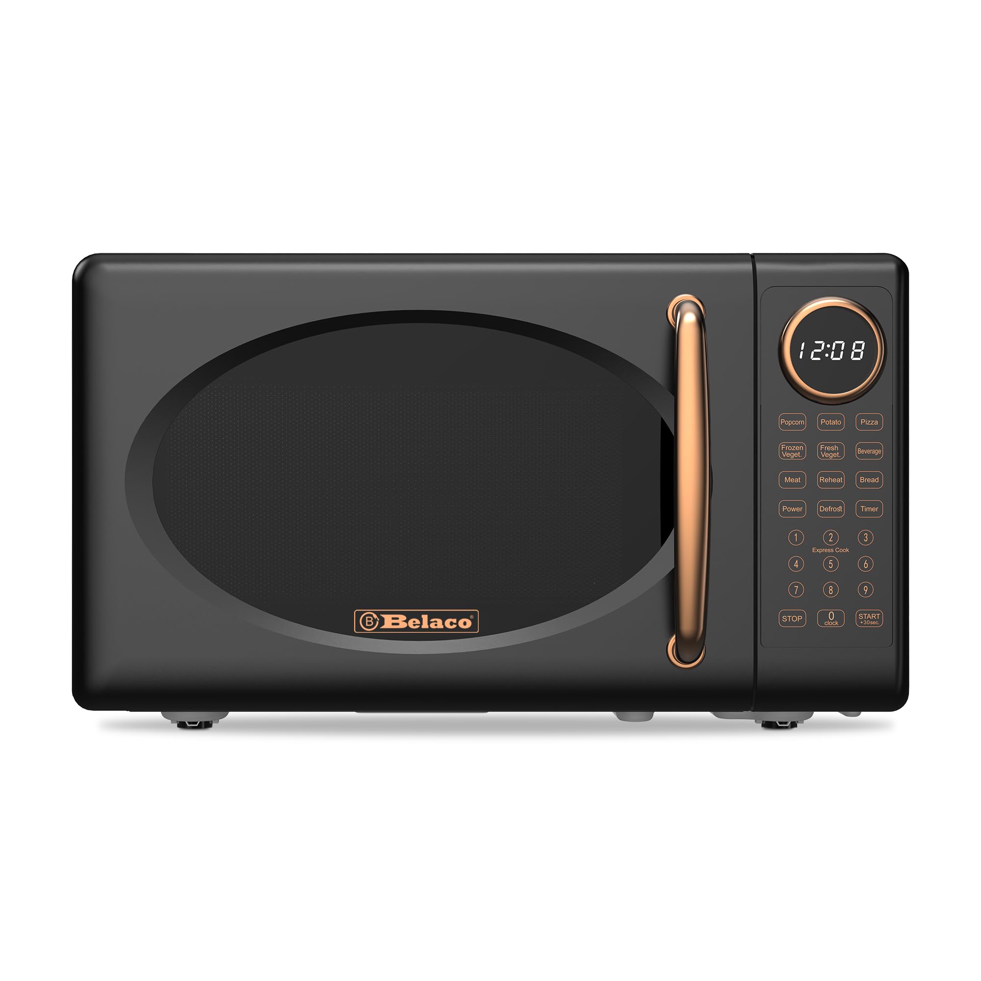Belaco 800W Microwave Compact Size Microwave Oven with Manual Control, 10 Power Levels, 20L Capacity, Timer Function, Easy Clean Interior Ideal for Home or Office Use — view 10
