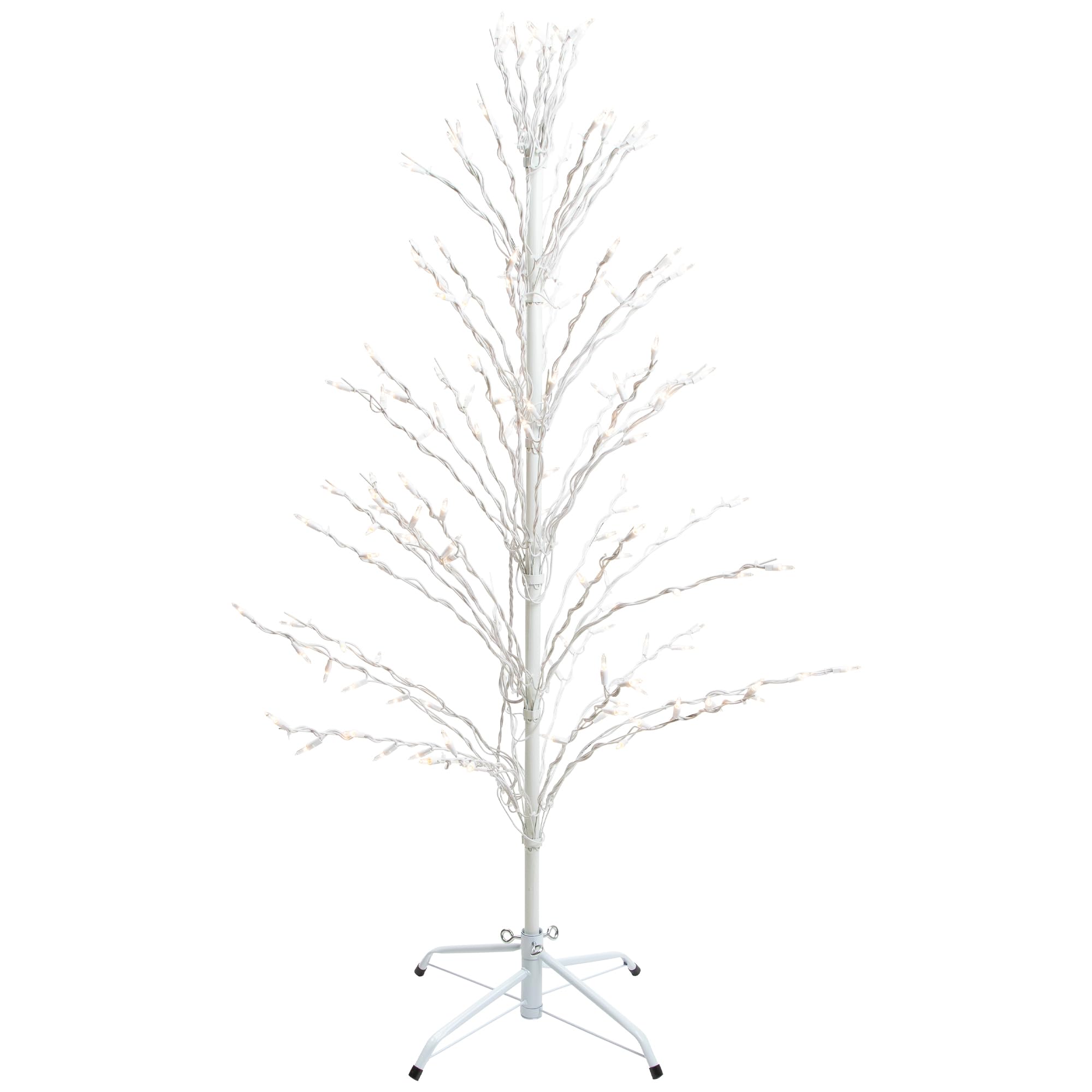 Northlight Pre-Lit Cascade Twig Tree Outdoor Christmas Decoration - 4' - Clear Lights