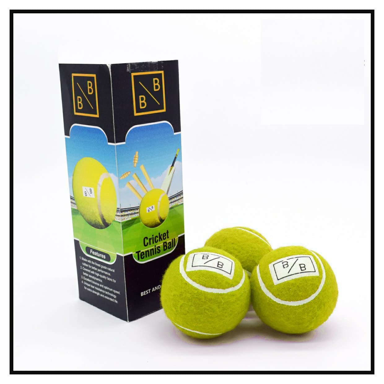 Cricket Tennis Ball (Pack of Three) Standard Size (Green) (B09XRF746Y) Amazon Price History, Amazon Price Tracker