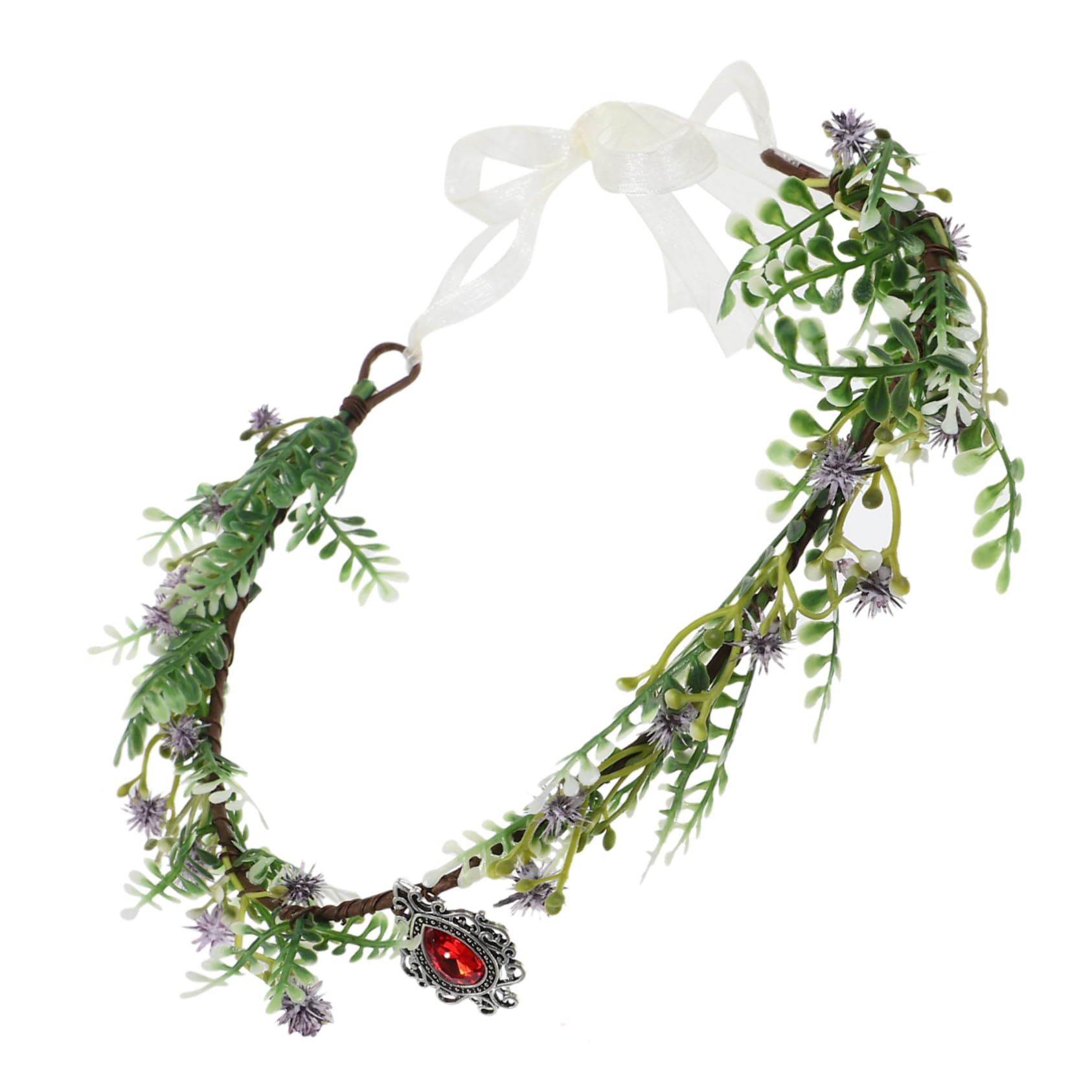 VICASKY 4 Pezzi Decorativa per Fascia Sposa con Fiori Artigianali e Accessorio per Matrimonio Cerchietto per Ragazze e Feste