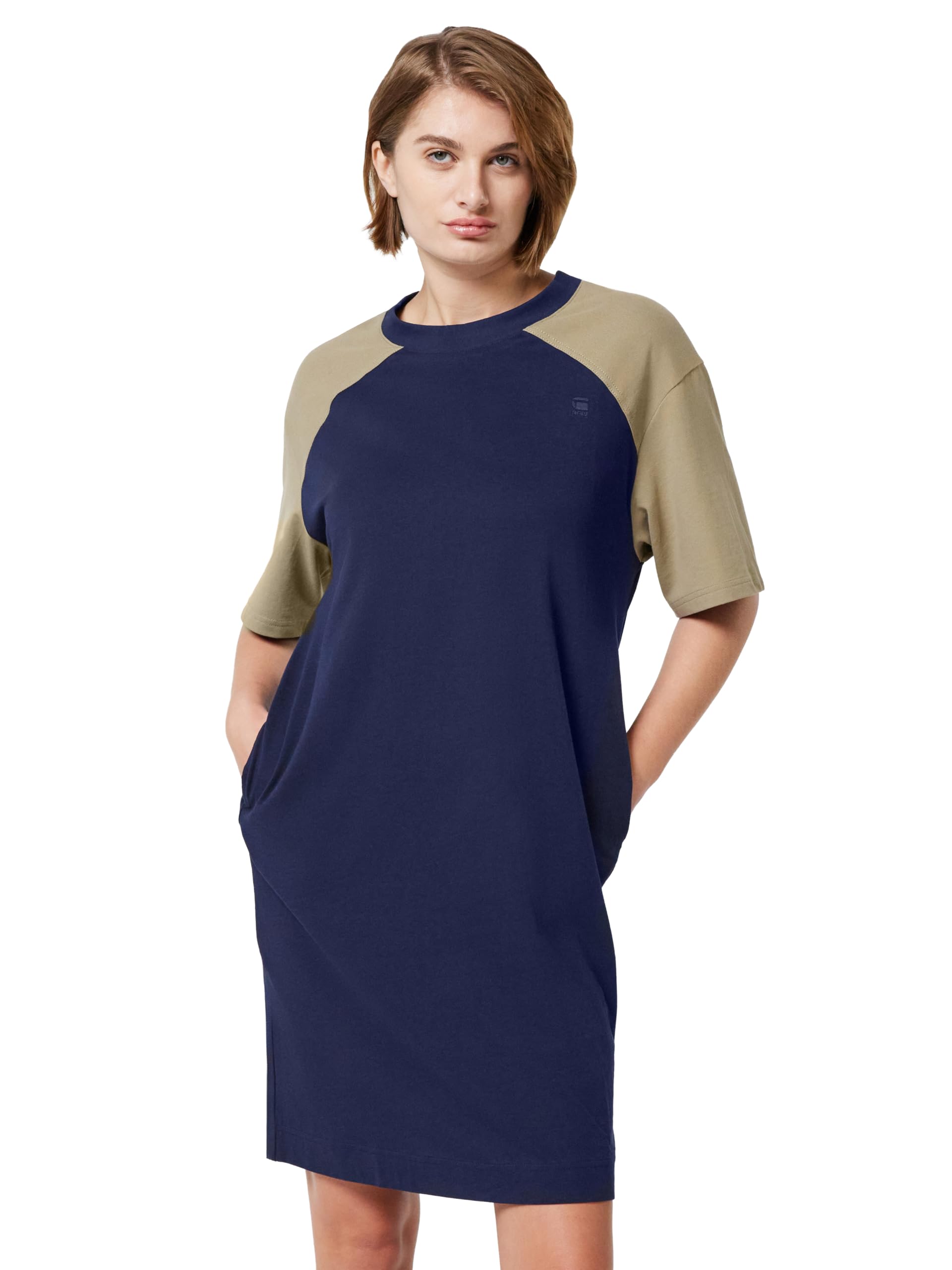 G-Star Damen Saddle Sleeve Loose T-Shirt-Kleid Casual Dress