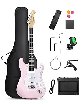 【美品】エレキギター 初心者 ピック付き 台付き 袋付き 美品】エレキギター 初心者 ピック付き 台付き 袋付き