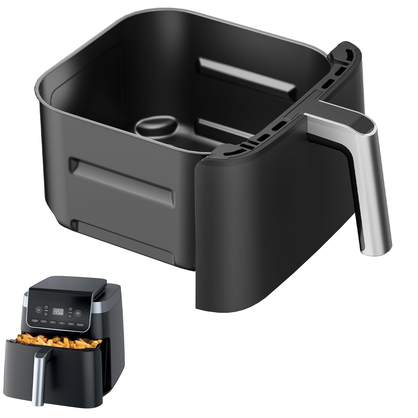 Airfryer-Korb und Crisper Gittereinsatz für Ninja AF180,6,2L Ersatzkorb