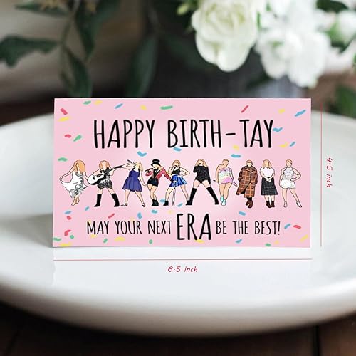 Miniatura 2 de Divertidos estilos de tarjetas de cumpleaños, estilo plegable de la era de la cantante, gran regalo de cumpleaños para mujeres, niñas, él, hombres