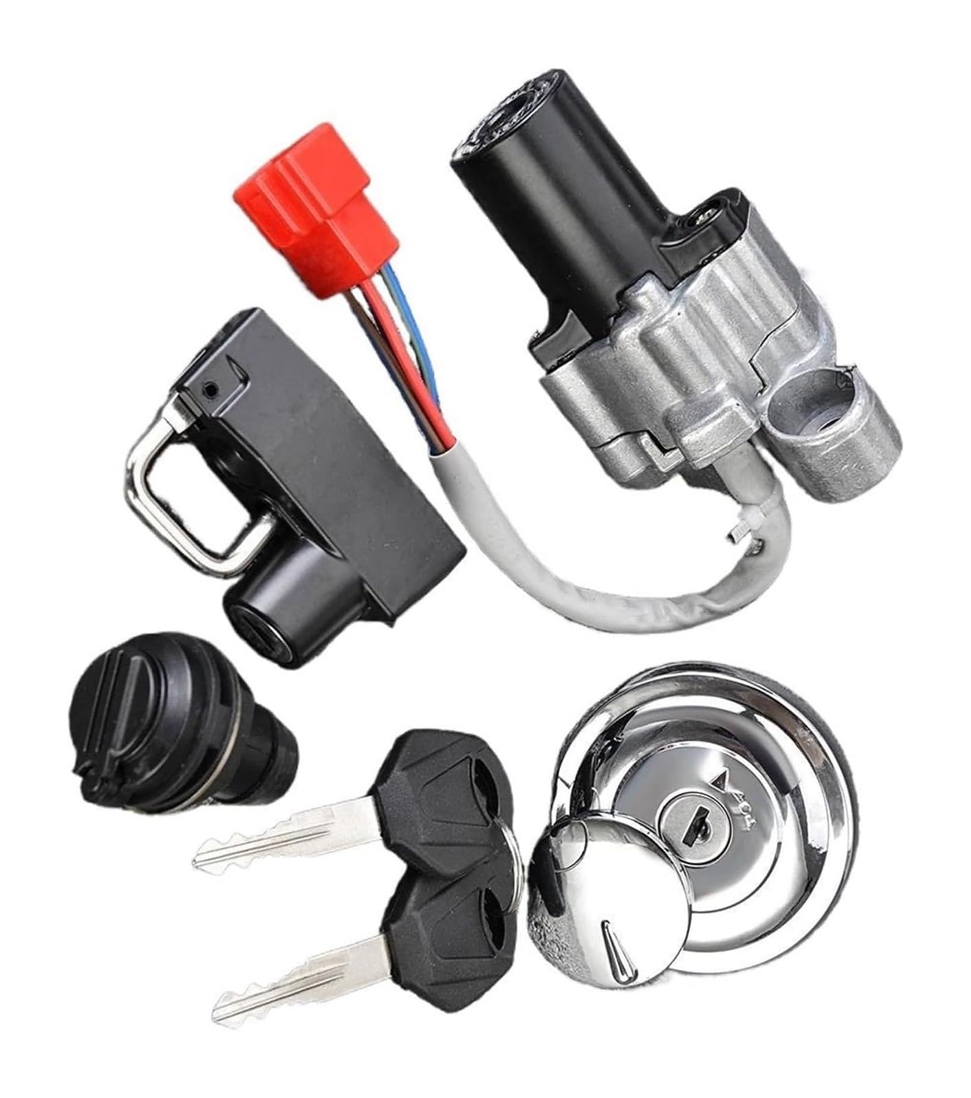 Cerradura De Encendido para Yamaha para XVS1100A para Drag Star Classic 2000-2008 Interruptor Arranque Tapa Tanque Combustible Motocicleta Juego Cerradura Encendido