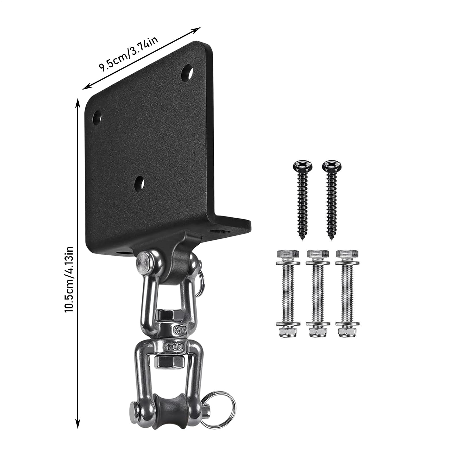Gancio Porta Punching Bag Supporto Per Sacco Da Boxe a Soffitto | Ganci Antiscivolo Rotanti 360° per Palestra Casa Yoga Marziali Allenamento