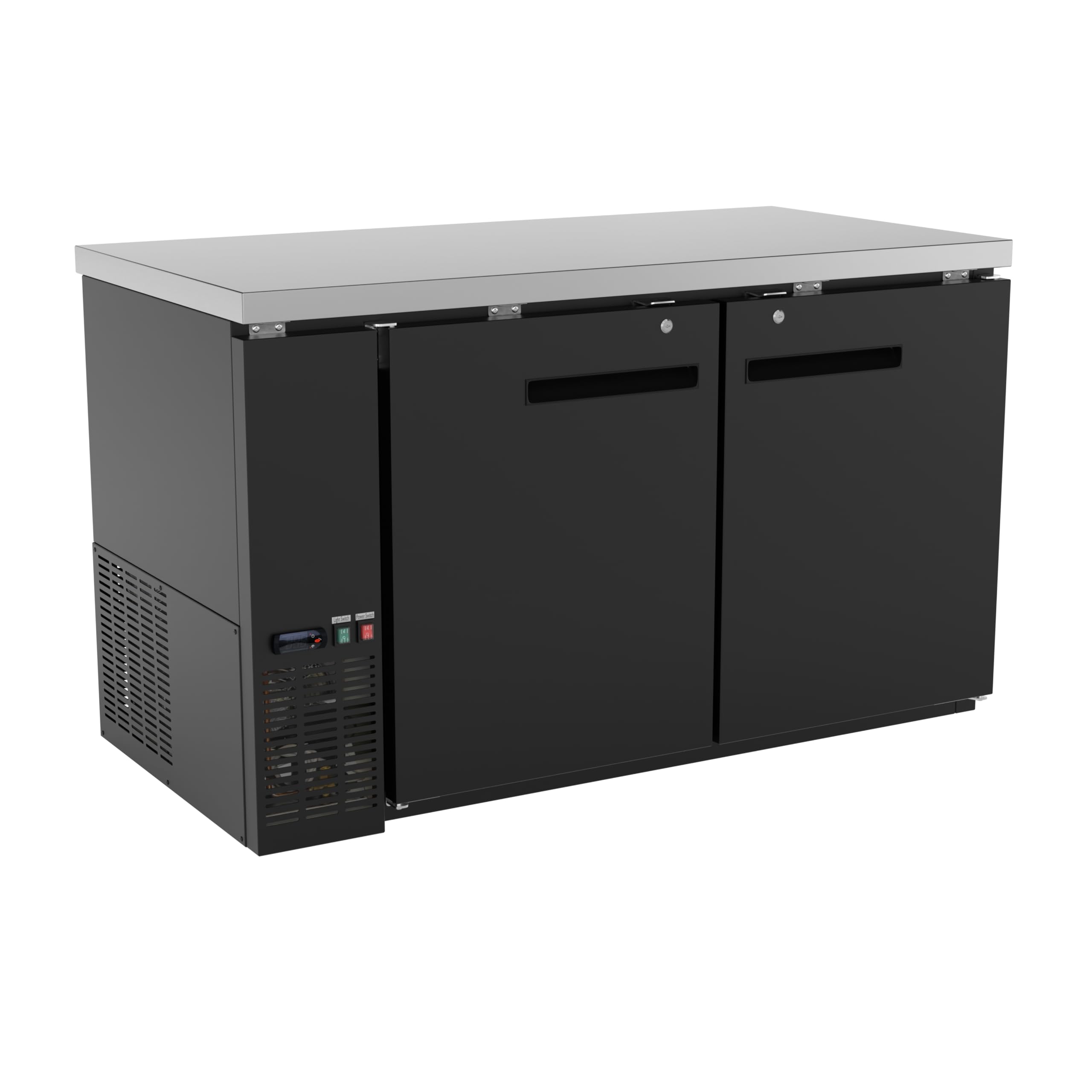 Krollen Industrial UBB-60-HC 17.3 cu ft Beverage Cooler Black