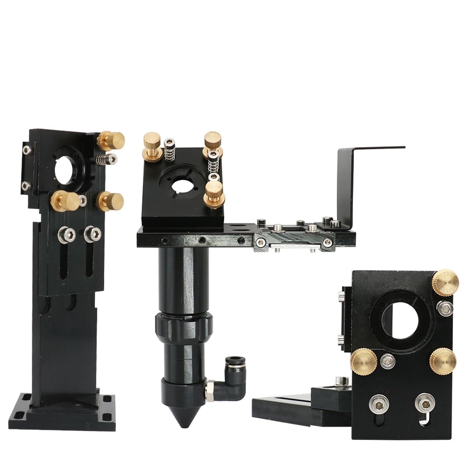 CO2 Laser Head Set Lens Dia.18 FL38.1 Dia.20FL50.8/63.5/101.6mm Integrative Mount Dia25 Mirror for Laser Cutting Machine