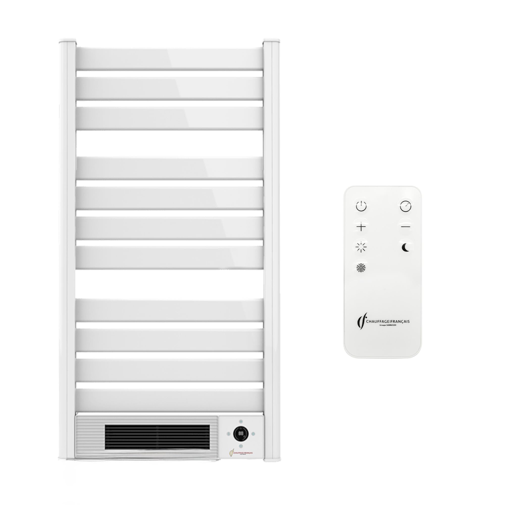 Sèche-​Serviette Electrique mural avec Soufflerie Omiros Sannover 2000 W Blanc