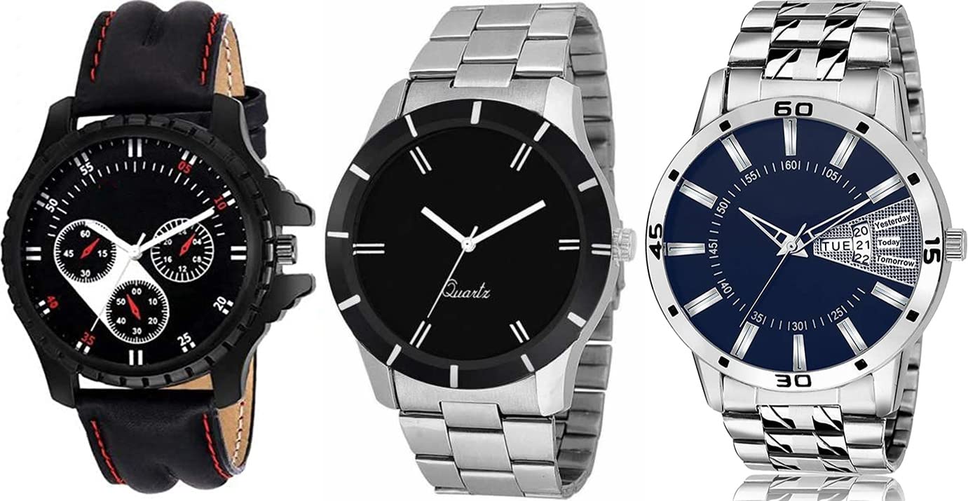 Acnos® Premium Analog Multi-Colour Dial Mens Watch - fx-436-2othercombo (B07L3ZPPSP) Amazon Price History, Amazon Price Tracker