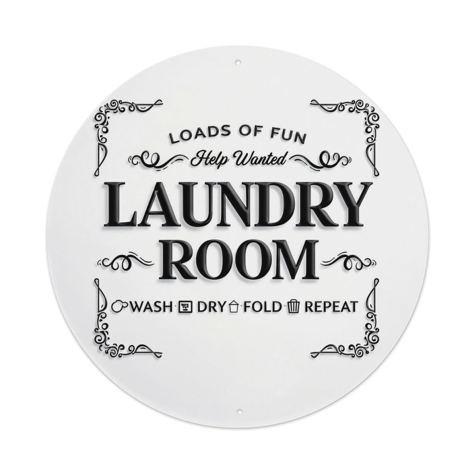 Loads Of Fun Laundry Room Tin Sign Metal Poster Vintage Metal Signs for Home Man Cave Bar Cafe Kitchen laundry room Wall Decorations 8x8 inches