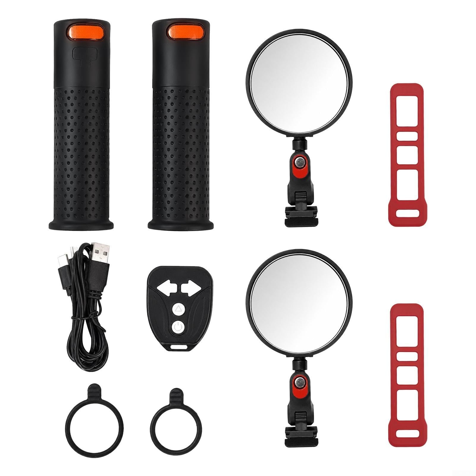Luces LED intermitentes para manillar con bocina para patinetes eléctricos
