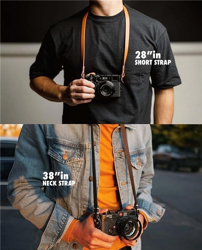 Miniatura 2 de Evergreen Correa delgada de piel auténtica para cámara