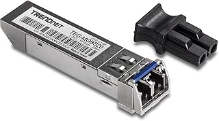 TRENDnet SFP Single Mode LC Module (20km/ 12.4 mi), TEG-MGBS20, Data Rates up to 1.25Gbps, 1310nm Single Mode, IEEE 802.3z Gigabit Ethernet, ANSI Fiber Channel Compliant, Lifetime Protection