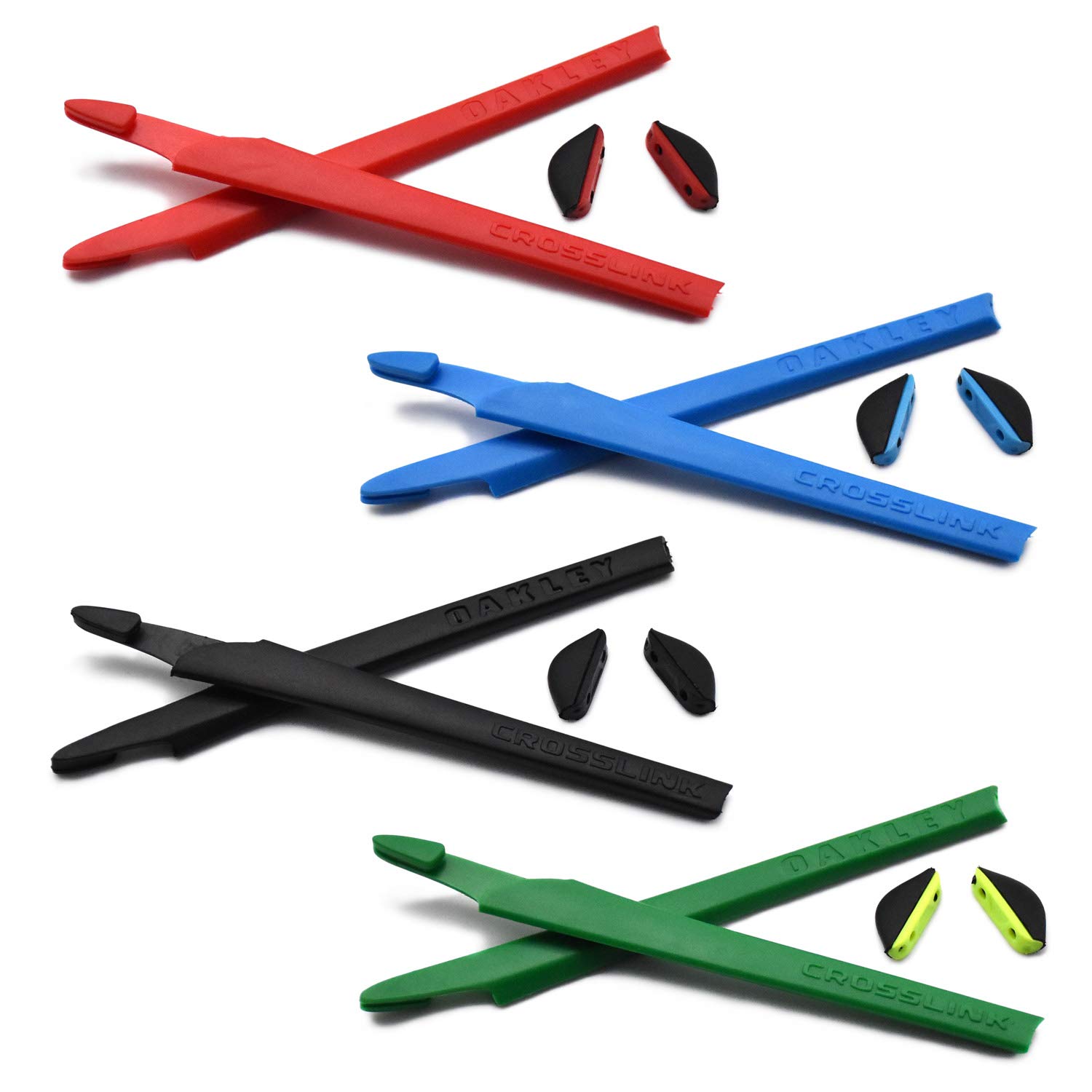 4 coppie Kit gommini di ricambio in silicone Per Oakley Crosslink Occhiali da sole