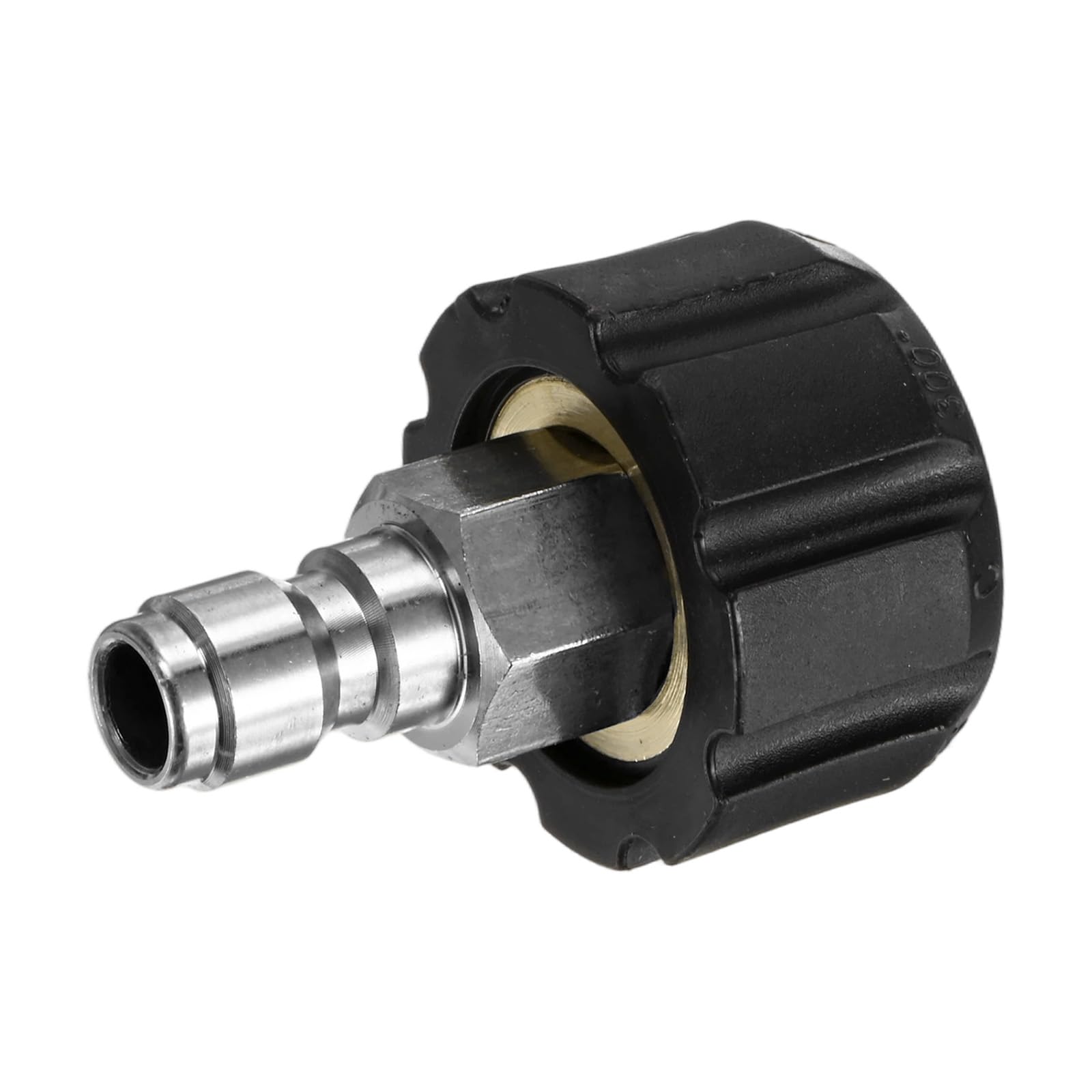 M METERXITY 1-Pack Pressure Washer Quick Connect Fittings, M22 14mm Female to 1/4 Inch Male Hose Adapter for Pressure Washer Gun/Hose, Stainless Steel Quick Disconnect Connector Coupler