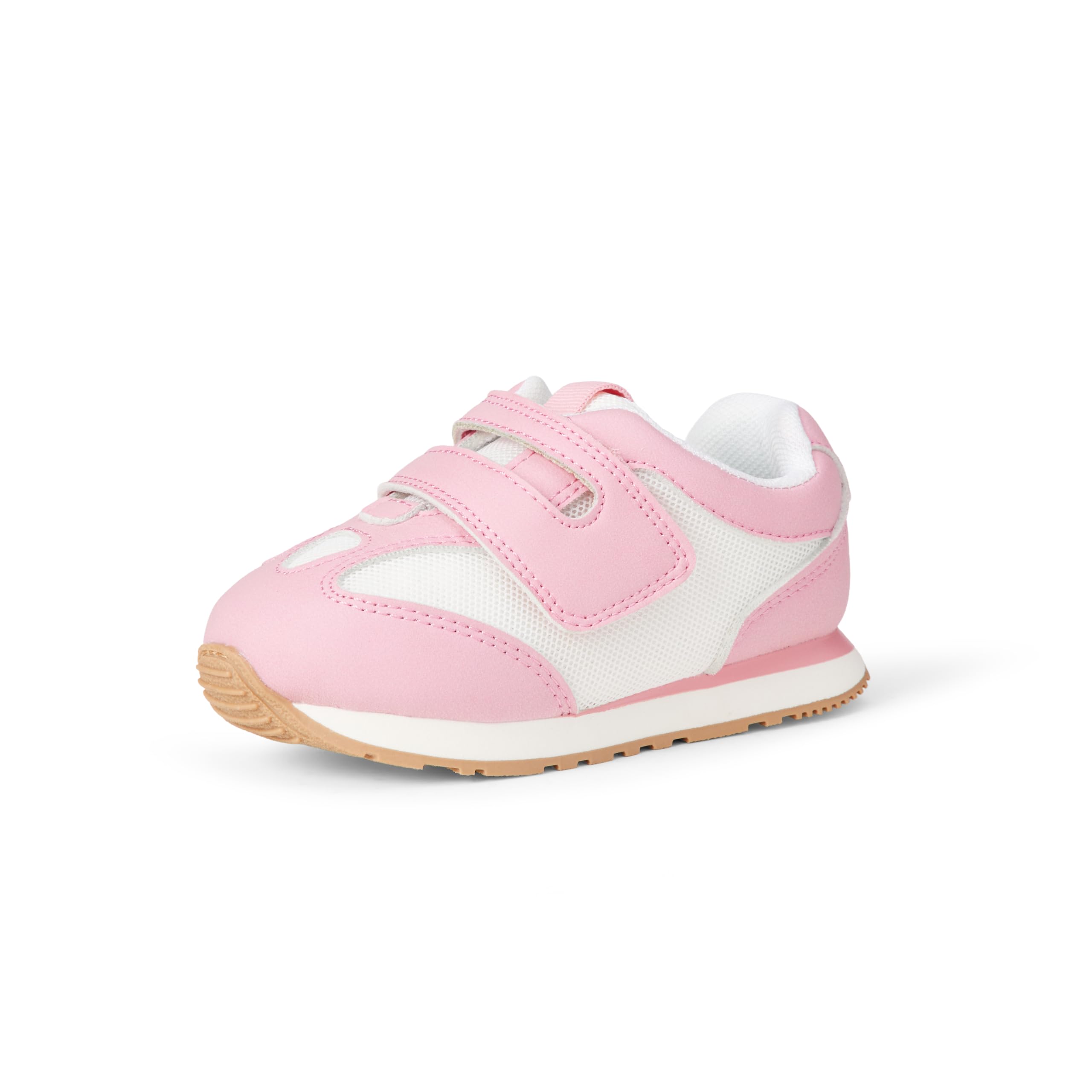 Amazon Essentials Unisex niños Zapatillas con Cierre de Gancho y Bucle 20 EU Marfil Rosa