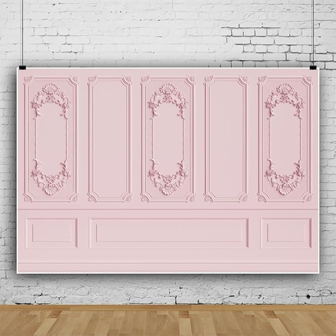 Fondo Fotográfico Leyiyi 6x4ft Rosa Vintage Interior miniatura 2