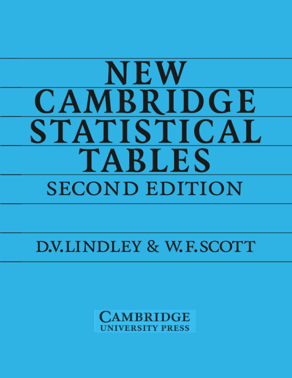 New Camb Statistical Tables 2ed