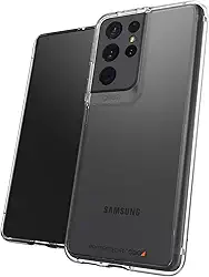 Gear4 ZAGG Crystal Palace Capa com o material de proteção contra impactos mais nítido, fino e mais avançado do mundo [D3O Crystalex - Feito para Samsung Galaxy S21 Ultra 5G - Transparente (702007307)