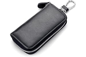Premium Leather Key Wallet with 6 Hooks