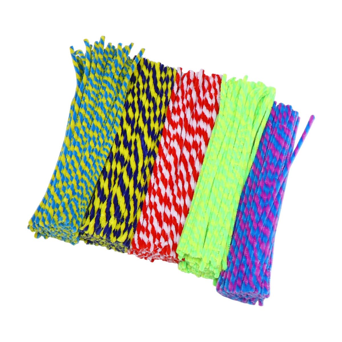 BCOATH 500 Pezzi Scovolini Pipa in Ciniglia Colorati e Intrecciati per Lavoretti Creativi, Materiali di Qualità e Flessibili per Progetti di Artigianato e Scuola Colore Colore Casuale