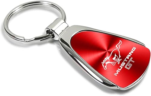 Miniatura 2 de Au-TOMOTIVE - Llavero de lágrima dorada para Ford Mustang GT (rojo), Rojo -