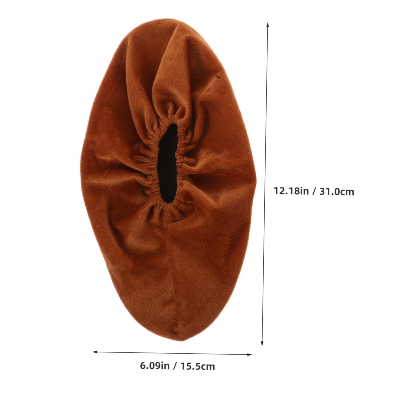 POPETPOP 2Pairs Bowling Shoe Covers Non Slip Durable Protector for Women Adults Indoor Use with Lining for Comfort Travel Friendly Bowling Shoe Sleeves Brown