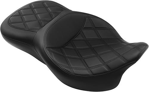 Miniatura 26 de C.C. RIDER Rider Respaldo Sissy Bar - Respaldo de Cuero Cómodo para el Conductor para Harley Davidson Touring y Tri Glide modelos 09-22